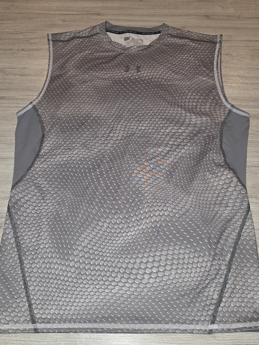 Under Armour Heat Gear Sleeveless Compression Shirt Men's Gray Size XXL